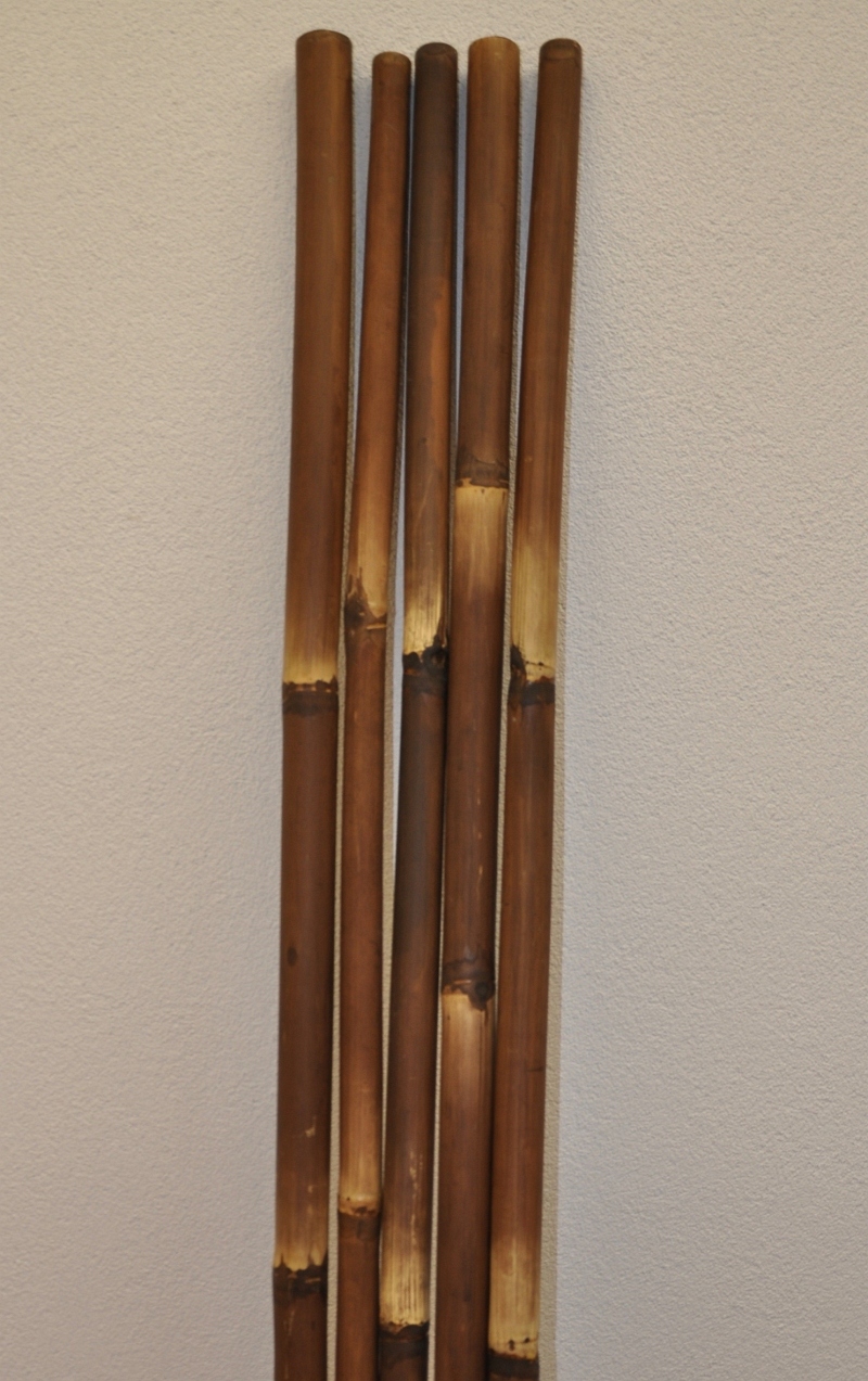 Bambusová tyč 5 - 6 cm, délka 2 metry - barvená hnědá | RYCHLÉ DODÁNÍ