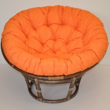 Ratanov papasan 115 cm hnd - polstr oranov melr